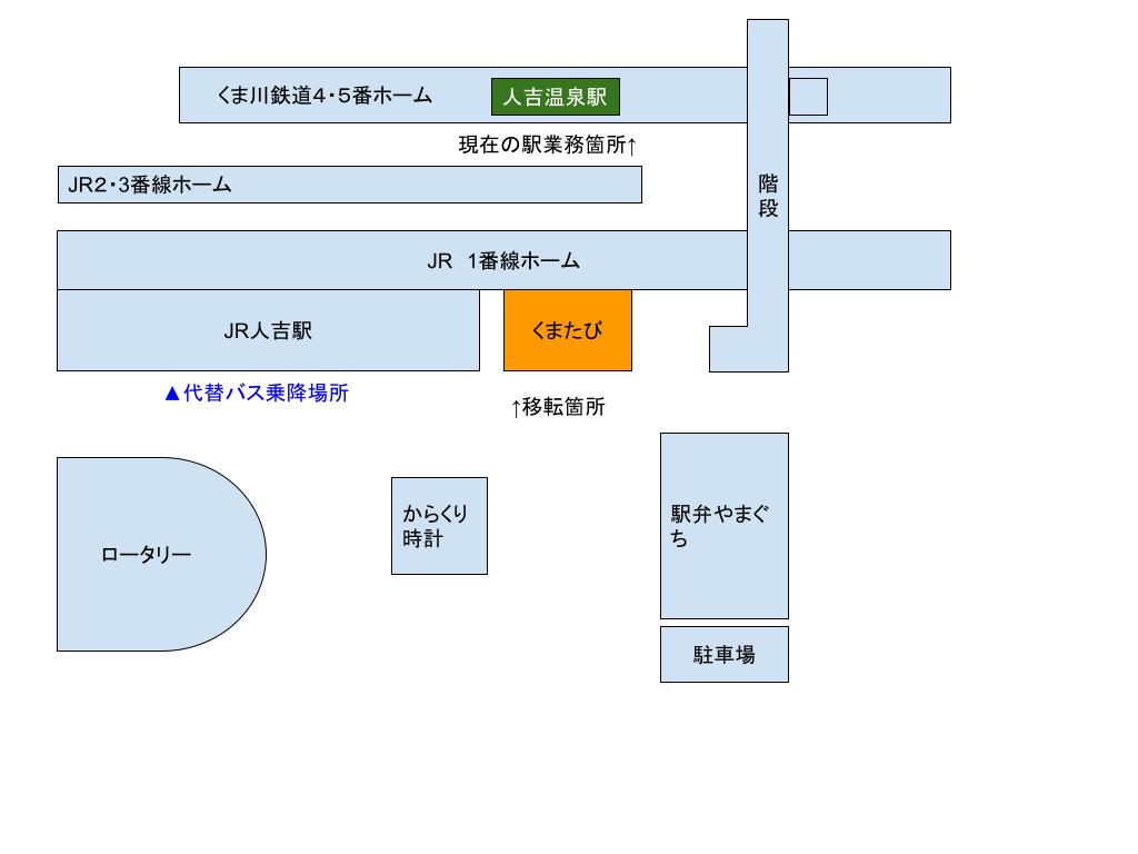 人吉温泉駅位置図